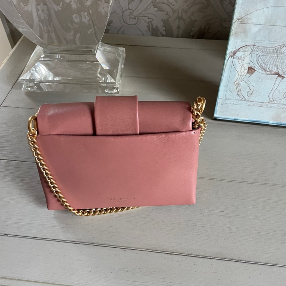 Elegant Pink Chain Strap Bag New tags Tory Burch greer purse crossbody - Picture 5 of 9